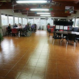 Residencia Lombardía salón exterior